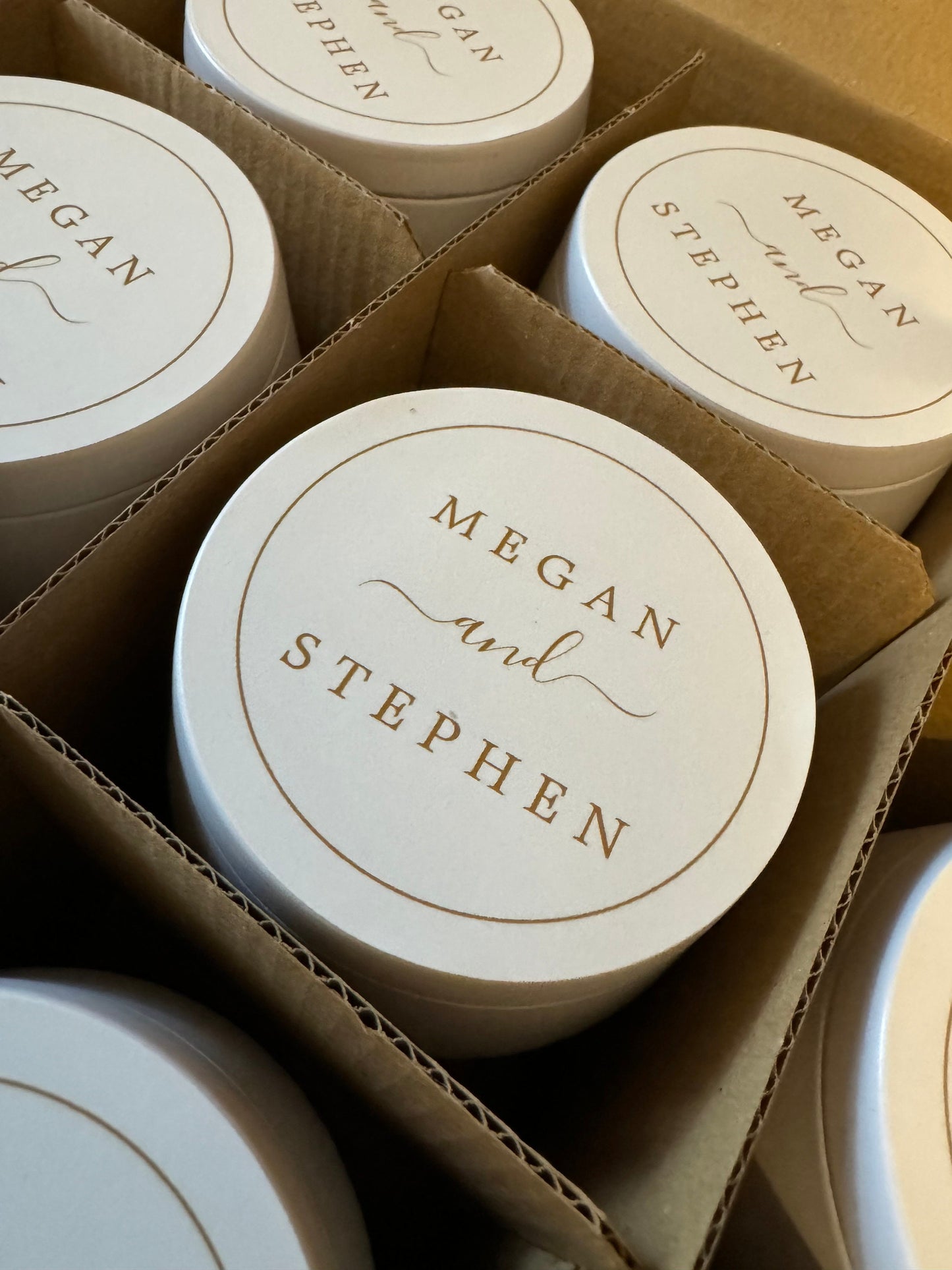 Personalized Wedding Candle Favor