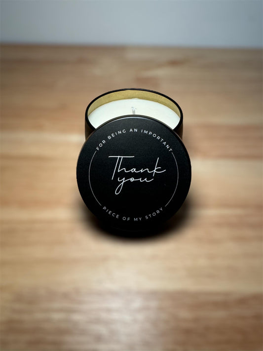 Personalized Thank You Candle